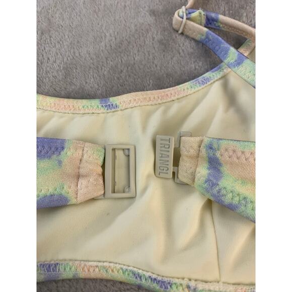 Triangl Bikini Top Swim Vacation Pastel Tie Dye Size Medium - Picture 5 of 7